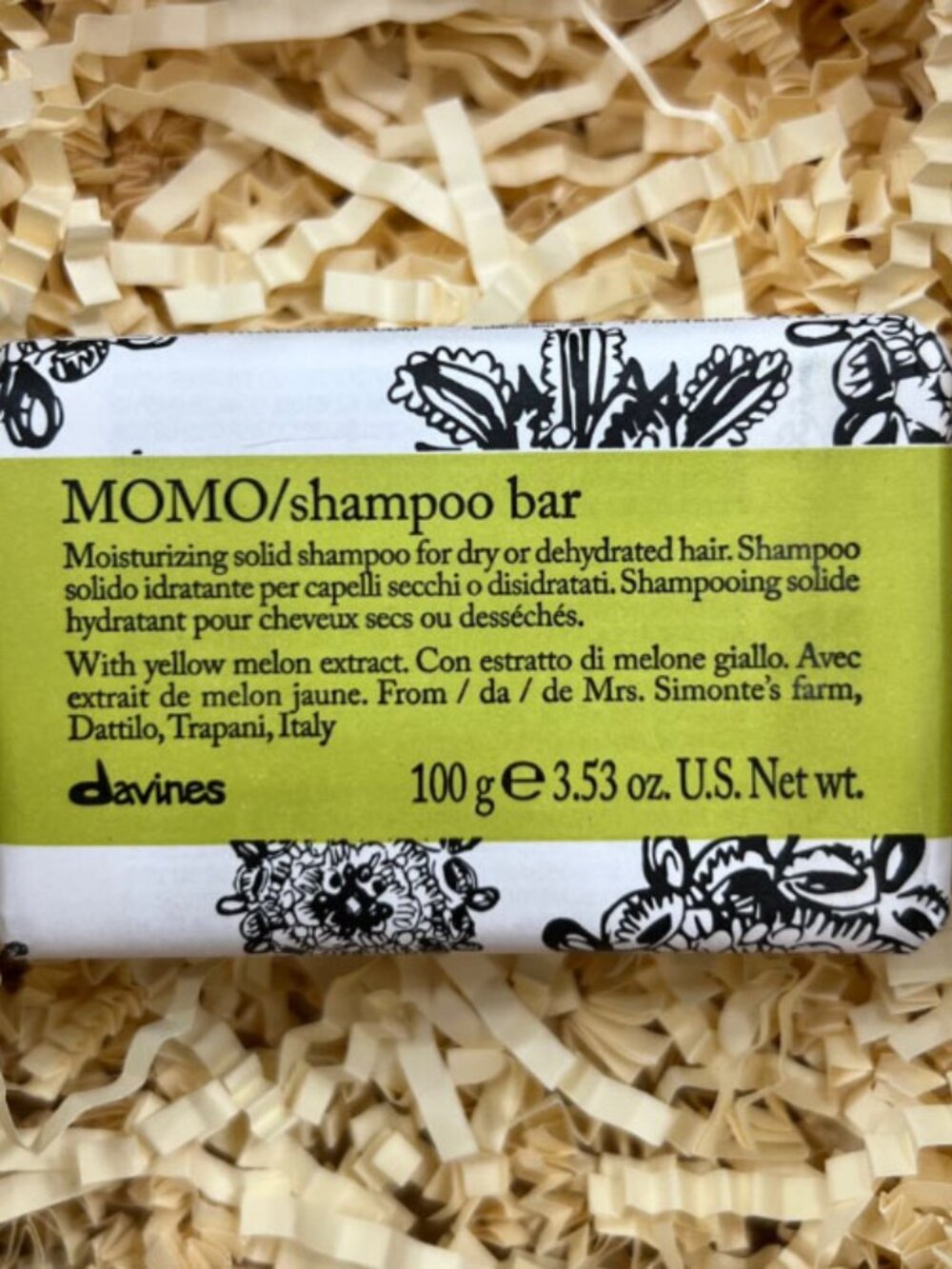 Davines MOMO Shampoo Bar 100g – Moisturizing Solid Shampoo – New